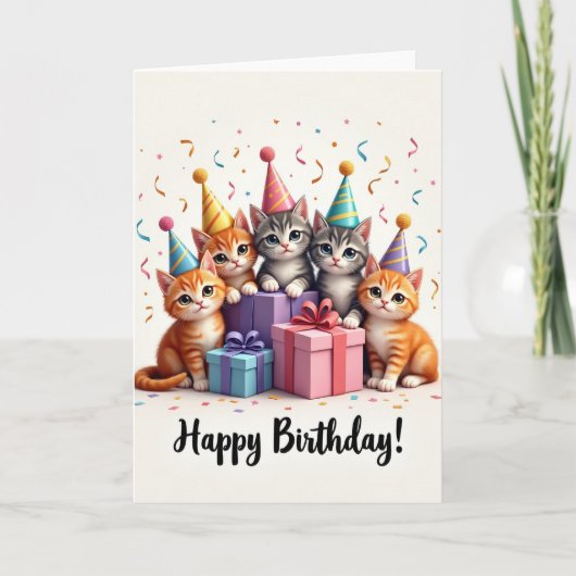 Chapeau de chaton doux Carte (Devant)