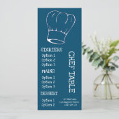 Chapeau de chef tendance moderne menu de restauran (Debout devant)