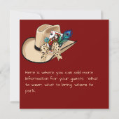 Chapeau de cow-boy carte à jouer et plume de paon (Dos)