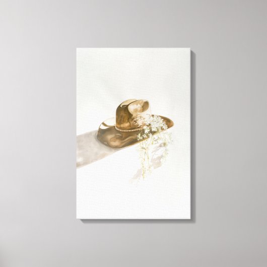 Chapeau de Cowgirl Toile Florale (Recto)