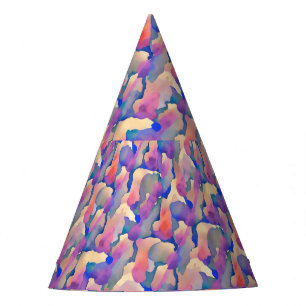 Chapeau de fête à motif aquarelle