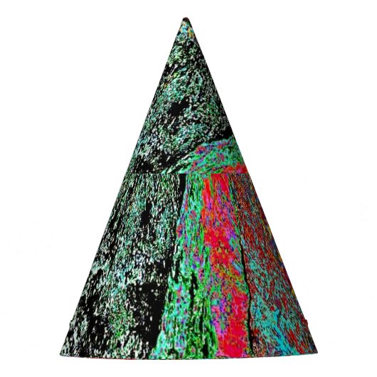 Chapeau de fête abstrait gras,Texture de collage a (Devant)