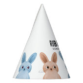 Chapeau de fête avec de petits lapins (Gauche)