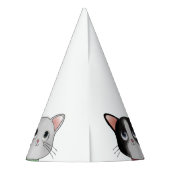 Chapeau de fête avec trois petits chats (Dos)