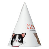 Chapeau de fête avec trois petits chats (Gauche)