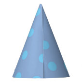 Chapeau de fête bleu sur bleu Pervenche (Dos)