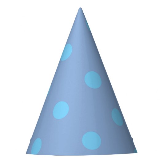 Chapeau de fête bleu sur bleu Pervenche (Devant)