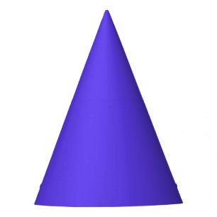 Chapeau de fête bleu violacé