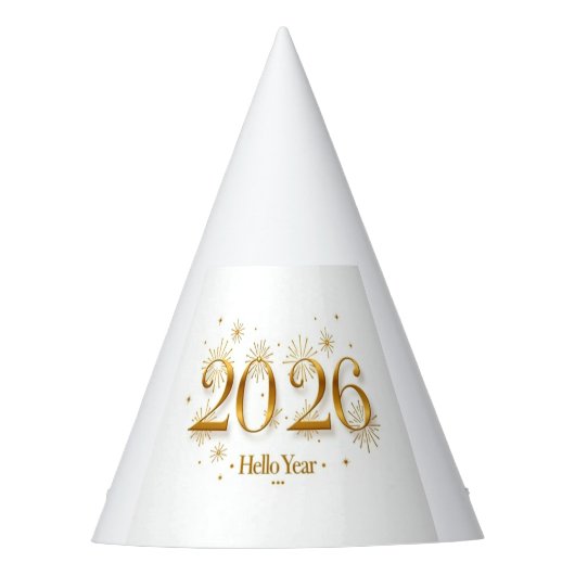 Chapeau de fête « Bonjour 2026 » (Devant)