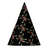Chapeau de fête Crâne de Pirate (Gauche)