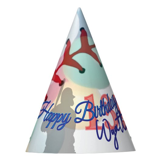 Chapeau de fête d'anniversaire de baseball (Devant)