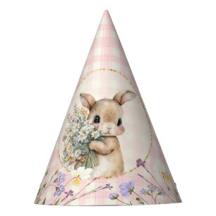 Chapeau de fête d'anniversaire de lapin de jardin
