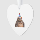 Chapeau de fête d'anniversaire de paresseux gros c (devant)