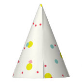 Chapeau de fête d'anniversaire Fille Points de con (Dos)