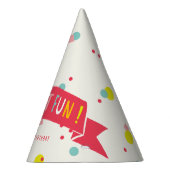 Chapeau de fête d'anniversaire Fille Points de con (Droite)