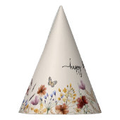 Chapeau de fête d'anniversaire floral (Gauche)