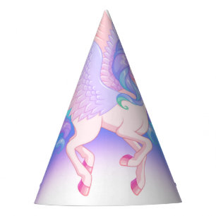 Chapeau de fête d'anniversaire Licorne Arc-en-ciel