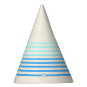 Chapeau de fête d'anniversaire rayé bleu (Droite)