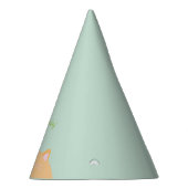 Chapeau de fête d'anniversaire vert menthe de chat (Droite)