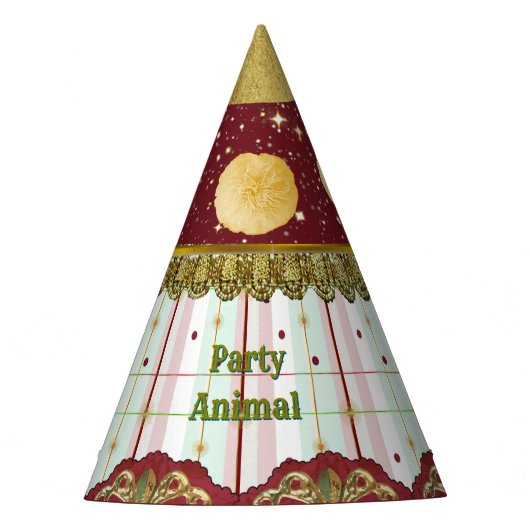 Chapeau de fête de Carnaval du Cirque Rétro - Pomp (Devant)