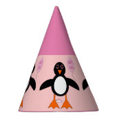 Chapeau de fête de pingouin de bébé fille rose mig (Droite)