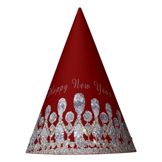 Chapeau de fête du Nouvel An à impression de Tiare (Devant)
