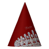 Chapeau de fête du Nouvel An à impression de Tiare (Gauche)