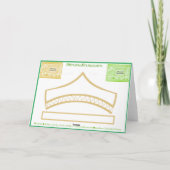 Chapeau de fête en forme de carte de lutin Saint-P (Dos)