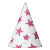 Chapeau de fête Étoiles Roses (Gauche)