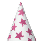 Chapeau de fête Étoiles Roses (Droite)