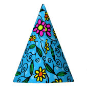 Chapeau de fête floral abstrait (Dos)