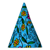Chapeau de fête floral abstrait (Droite)
