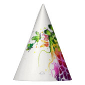 Chapeau de fête girafe coloré (Gauche)