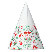 Chapeau de fête multiple flamant rose de Noël roug (Dos)