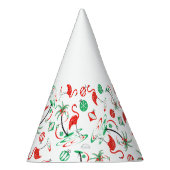 Chapeau de fête multiple flamant rose de Noël roug (Droite)