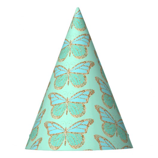 Chapeau de fête Papillon Pailleté (Devant)
