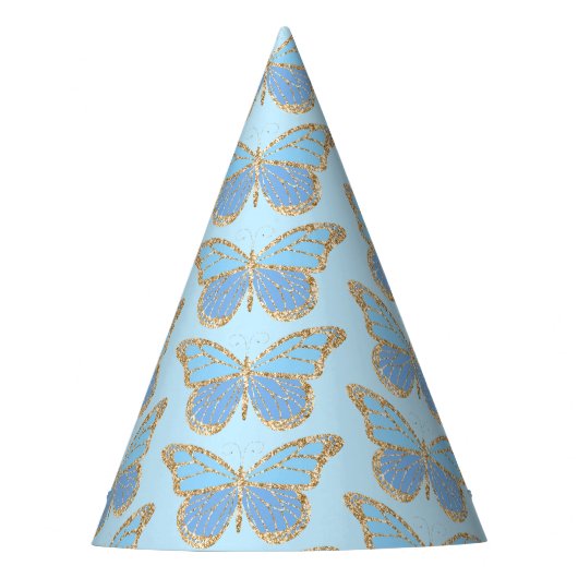 Chapeau de fête Papillon Pailleté (Devant)