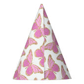Chapeau de fête Papillon Pailleté (Dos)