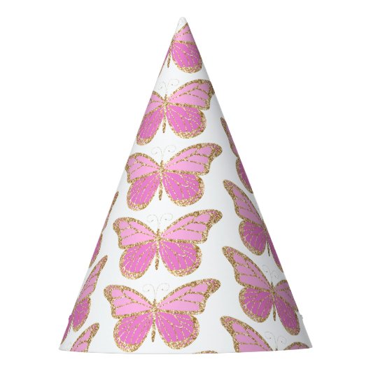 Chapeau de fête Papillon Pailleté (Devant)
