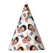 Chapeau de fête personnalisé, Âge d'anniversaire p (Dos)