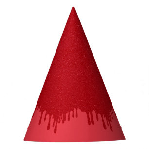 Chapeau de fête personnalisé Tomate Rouge Drip (Pa