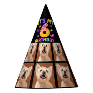 Chapeau de fête pour 6ème anniversaire avec photo