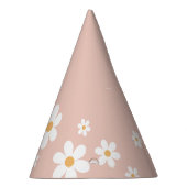 Chapeau de fête rose rétro daisy boho (Droite)