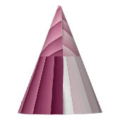 Chapeau de fête vertical dégradé rose monogramme p (Dos)