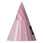 Chapeau de fête vertical dégradé rose monogramme p (Gauche)