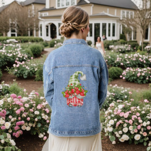 Chapeau de fraise Gnome Carreaux Mode Fruit Femmes