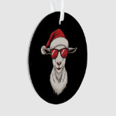 Chapeau de Noël de chèvre drôle mignon animal de f (devant)