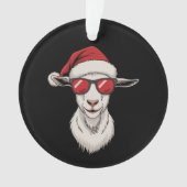 Chapeau de Noël de chèvre drôle mignon animal de f (devant)