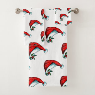 Chapeau de Noël Serviette de bain de Noël