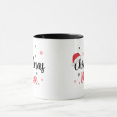 Chapeau de Père Noël Diva de Noël Mug Script Moder (Centre)